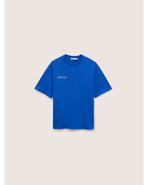 PANGAIA Blue Midweight T-Shirt—Gaia for men
