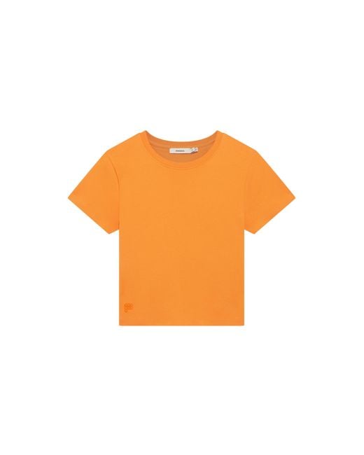 PANGAIA Orange Cropped T-Shirt—Saffron