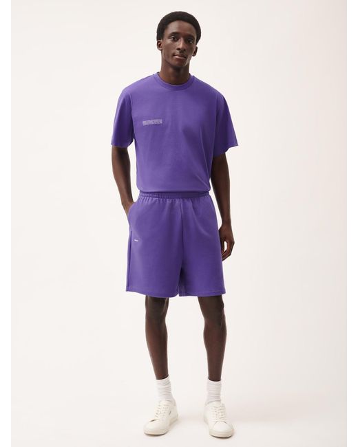 PANGAIA Purple 365 Midweight Mid Length Shorts