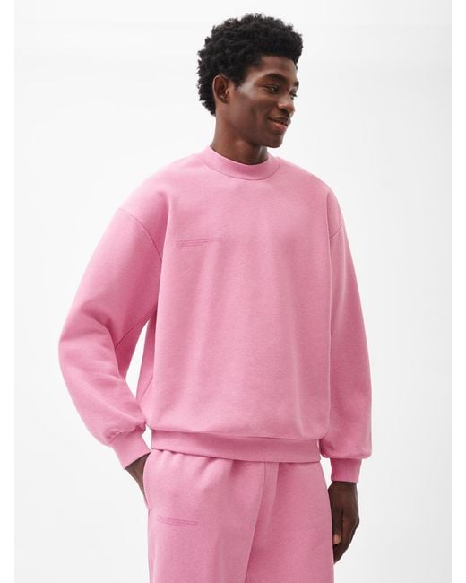 PANGAIA Pink Reclaimed Cotton Sweatshirt