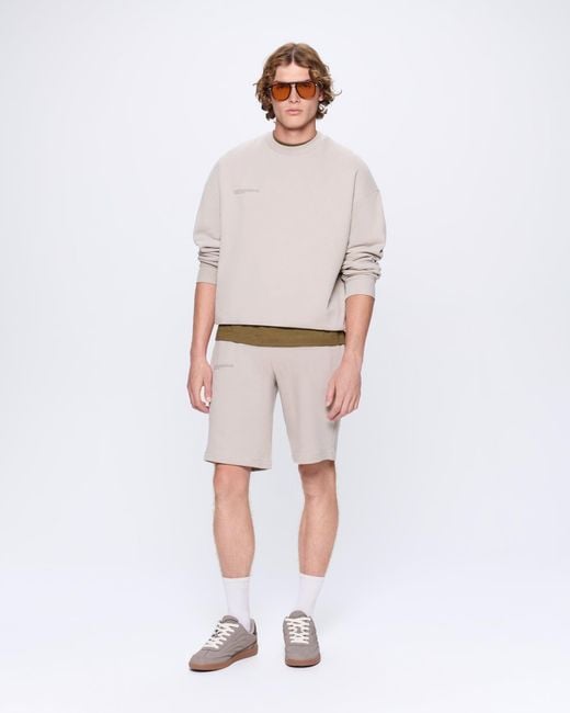 PANGAIA White 365 Midweight Long Shorts