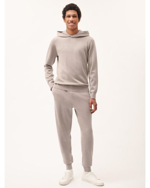 PANGAIA Natural Dna Regenerative Merino Wool Track Pants—Stone Marl for men