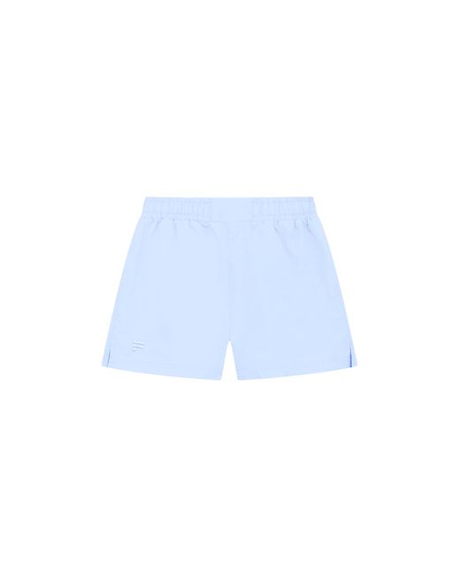 PANGAIA Blue Cotton Poplin Shorts—Wildflower