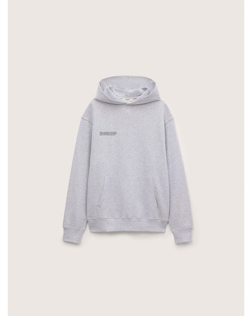 PANGAIA Blue Midweight Hoodie— Marl for men