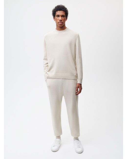 PANGAIA Mens Recycled Cashmere Track Pants in White Lyst UK