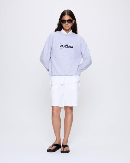 PANGAIA Blue 365 Midweight Long Shorts—Off