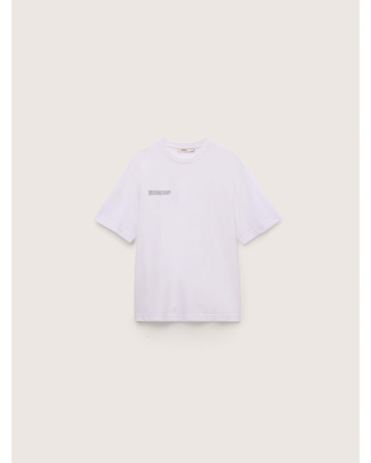 PANGAIA White Midweight T-Shirt for men