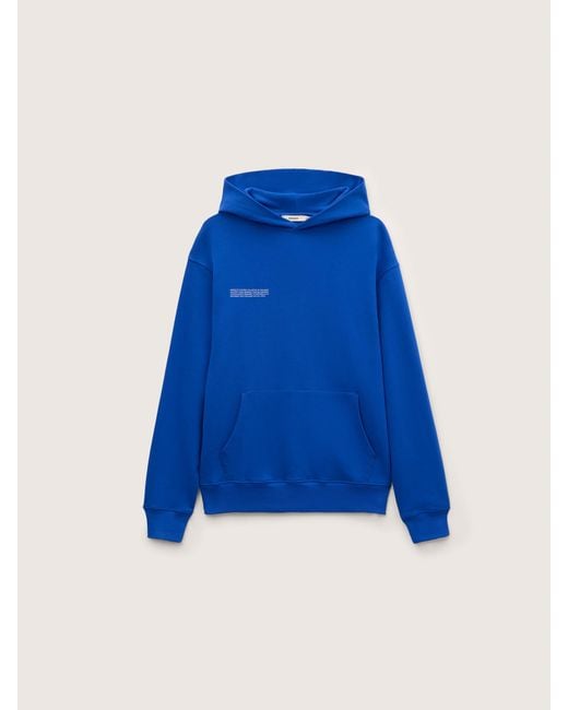 PANGAIA Blue Midweight Hoodie—Gaia for men