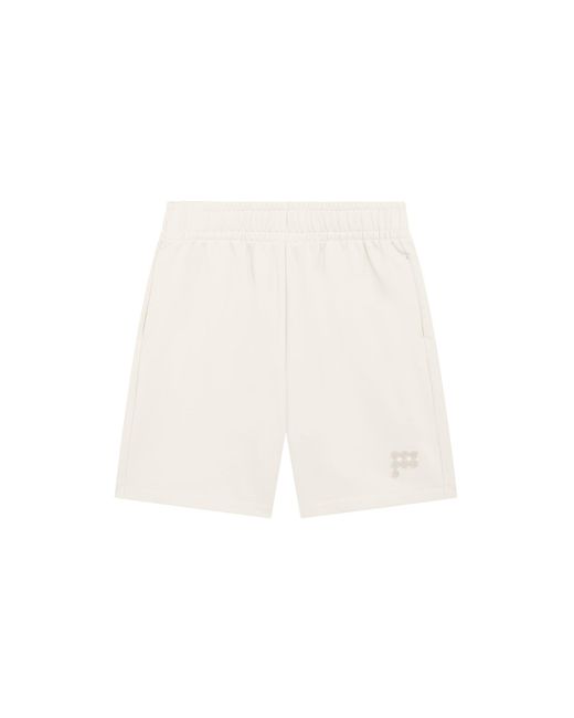 PANGAIA White Mid Length Shorts—Bone for men