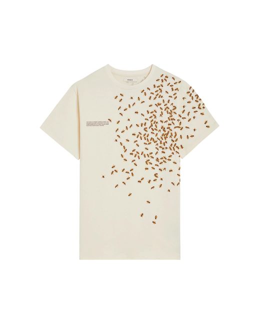 PANGAIA White Bee:Wild Organic Cotton T-Shirt for men