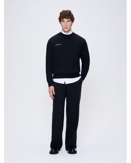 PANGAIA Black 365 Midweight Straight Leg Track Pants for men