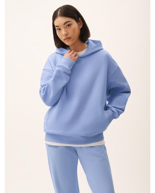 PANGAIA Blue 365 Midweight Soft Organic Cotton Hoodie