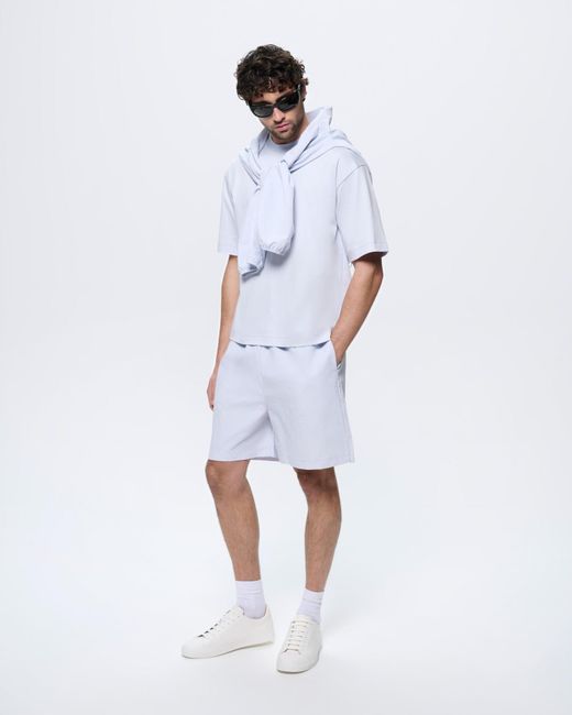 PANGAIA White Recycled Nylon Shorts—Ice for men