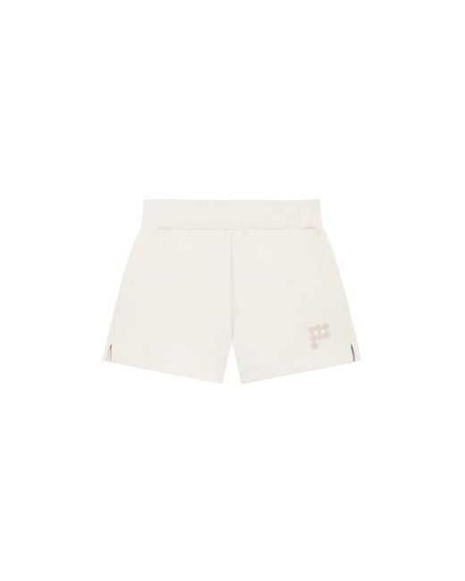 PANGAIA White Midweight Shorts—Bone