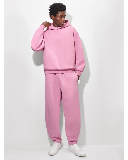 PANGAIA Reclaimed Cotton Barrel leg Track Pants in Pink Lyst UK