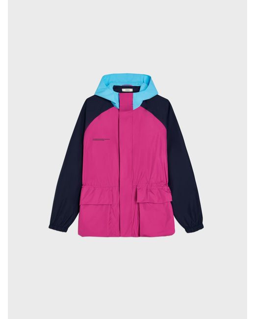PANGAIA Synthetic Recycled Nylon Colour Block Jacket in Pink - Lyst
