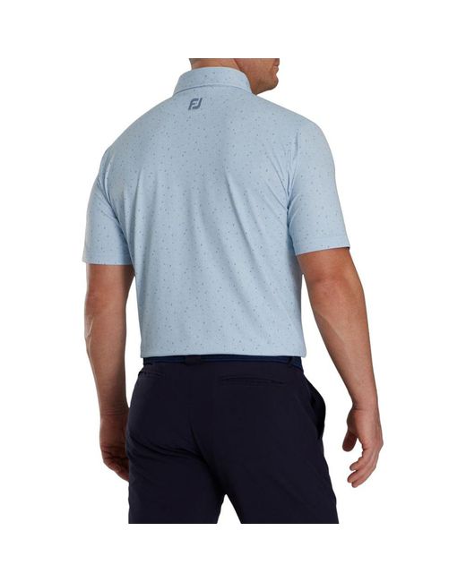 Footjoy Blue Tweed Texture Stretch Shirt Tweed Texture Stretch Shirt for men
