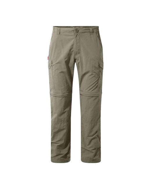 Craghoppers Gray Nosilife Convertible Trousers Nosilife Convertible Trousers for men