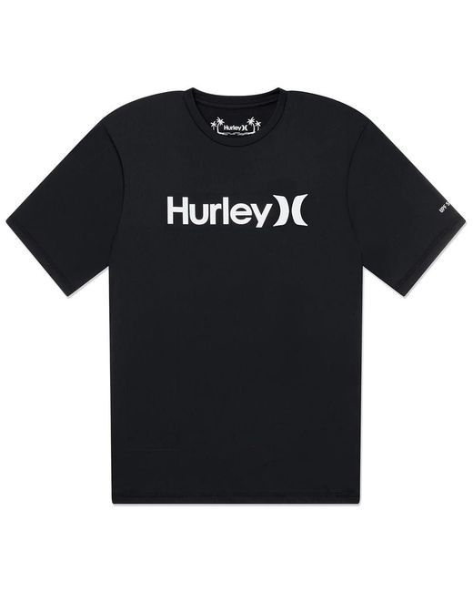 Hurley Black One And Only Quickdry Short Sleeve Rashguard One And Only Quickdry Short Sleeve Rashguard for men