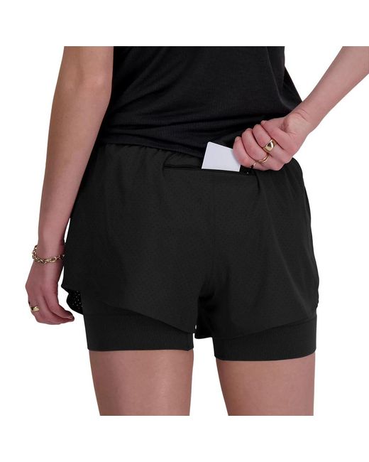 New Balance Black Rc Seamless 2 In 1 Shorts Rc Seamless 2 In 1 Shorts
