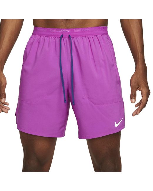 Nike Purple Dri-fit Stride Short for men