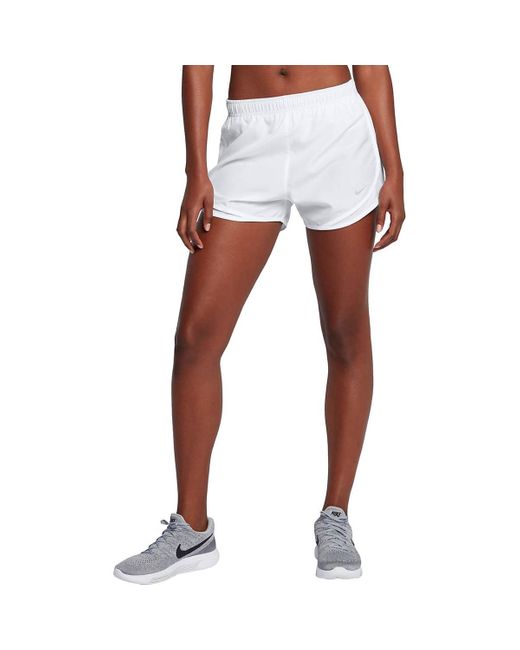 Nike Synthetic Tempo Short in White Lyst