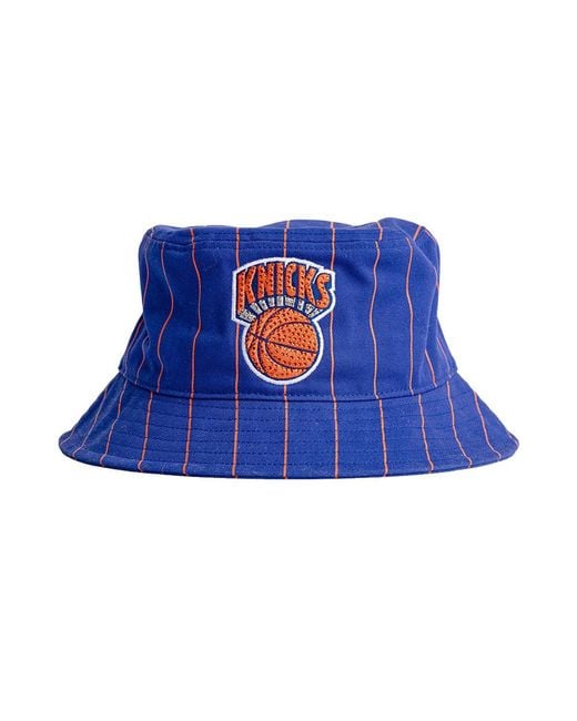 Mitchell & Ness Blue New York Knicks Dannijo Bucket Hat