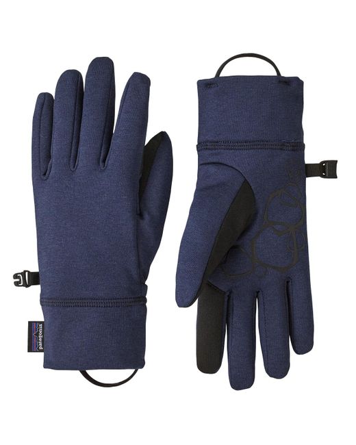 Patagonia Blue R1 Daily Gloves