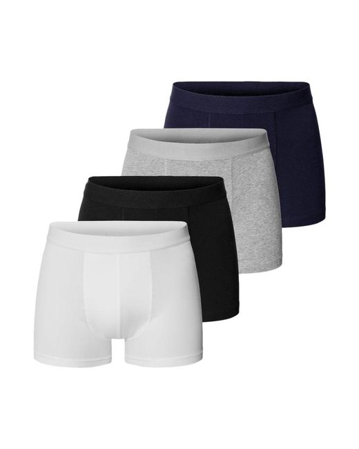 Bread & Boxers Blue Boxer Brief Mixed Color 4 Pack Boxer Brief Mixed Color 4 Pack for men