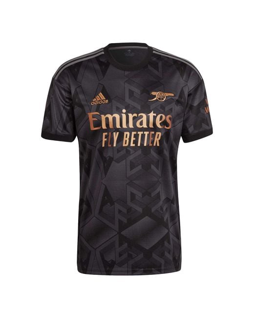 nietig schuld schoner adidas Arsenal 22/23 Away Jersey in Black for Men | Lyst