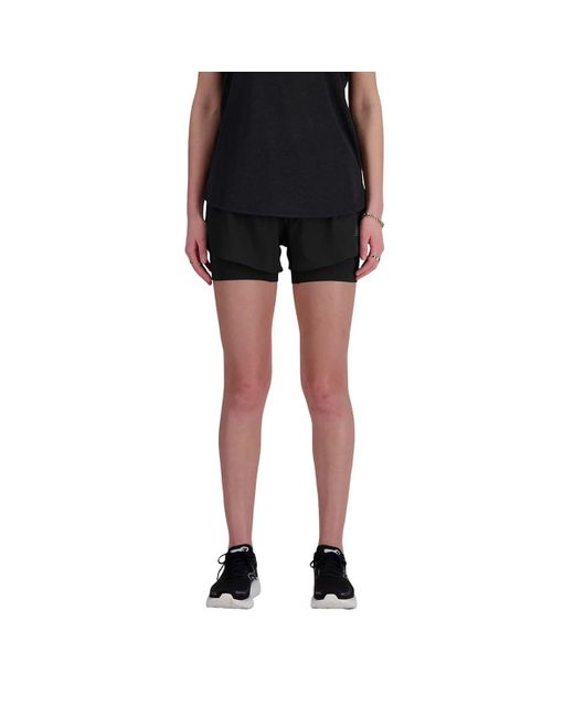 New Balance Black Rc Seamless 2 In 1 Shorts Rc Seamless 2 In 1 Shorts