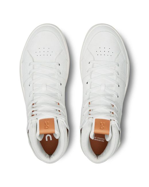 On Shoes White Mens The Roger Clubhouse Mid for men