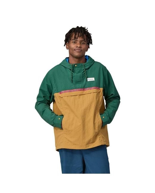 Patagonia Green Isthmus Anorak Pullover Isthmus Anorak Pullover for men