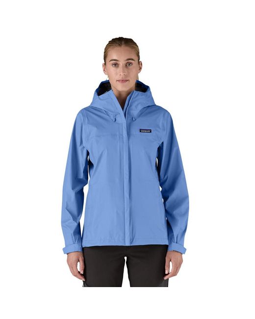 Patagonia Blue Wo Torrentshell 3l Rain Jacket