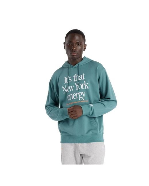 New Balance Nyc Marathon French Terry Graphic Hoodie Nyc Marathon French Terry Graphic Hoodie in Blue for Men Lyst