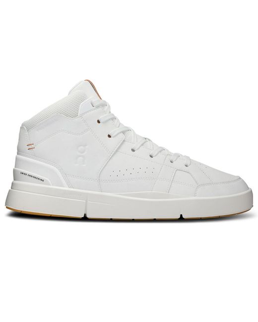 On Shoes White Mens The Roger Clubhouse Mid for men