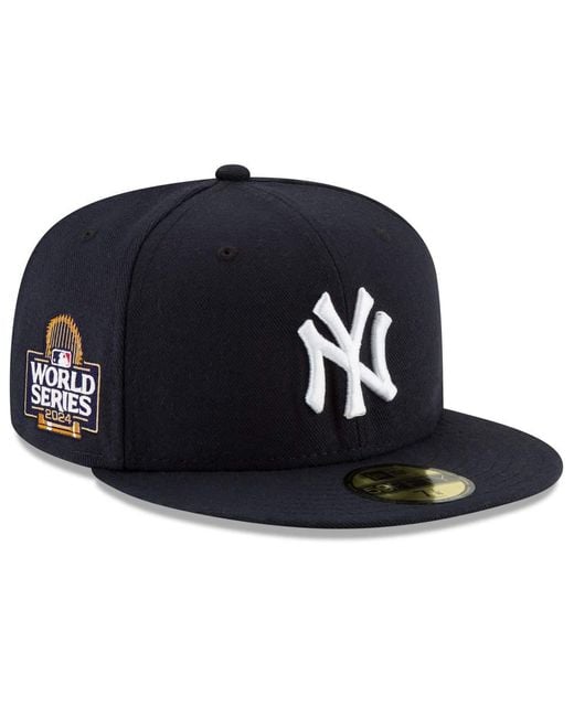 KTZ Blue New York Yankees 2024 World Series Side Patch 59fifty Fitted Hat