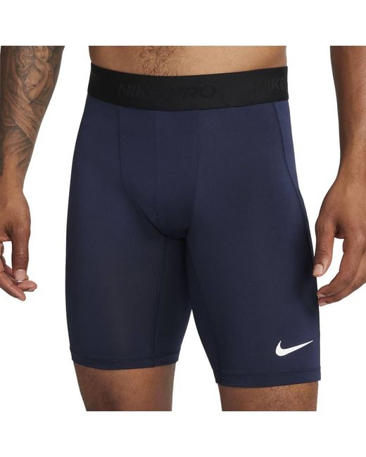 Nike Blue Pro Dri-fit Compression Shorts Pro Dri-fit Compression Shorts for men