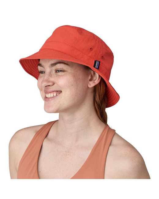 Patagonia Red Wavefarer Bucket Hat Wavefarer Bucket Hat