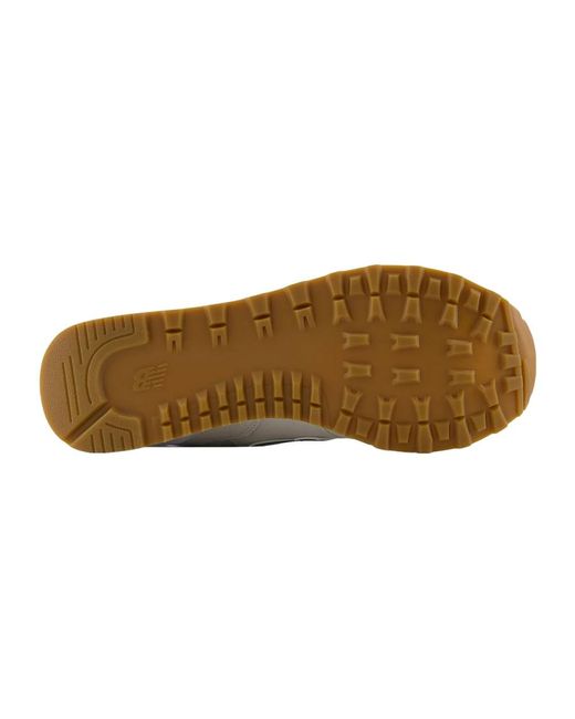 New Balance White 574 Shoes