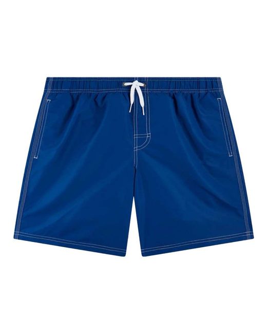 Sundek Blue Elastic Mid Lenght 16 Shorts Elastic Mid Lenght 16 Shorts for men