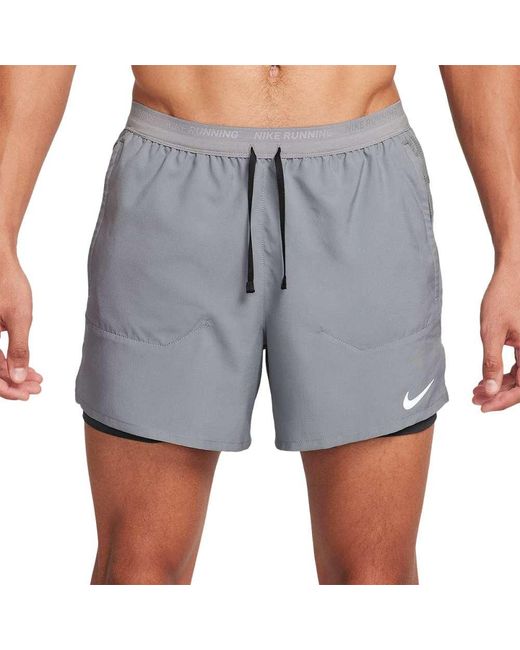 Nike Gray Stride 5in Shorts Stride 5in Shorts for men