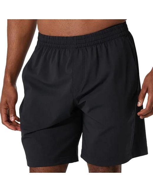 Redvanly Black Byron Tennis Shorts Byron Tennis Shorts for men