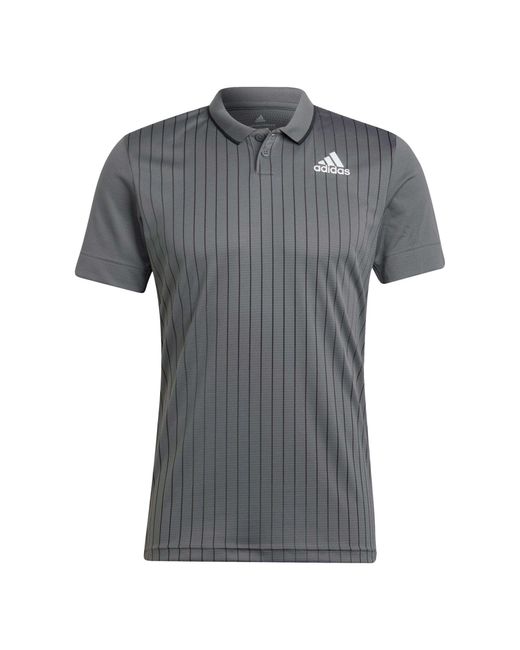 adidas Synthetic Mens Melbourne Tennis Freelift Polo Shirt in Gray for Men Lyst