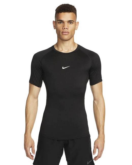 Nike Pro Short Sleeve Compression Pro Short Sleeve Compression in Black for  Men