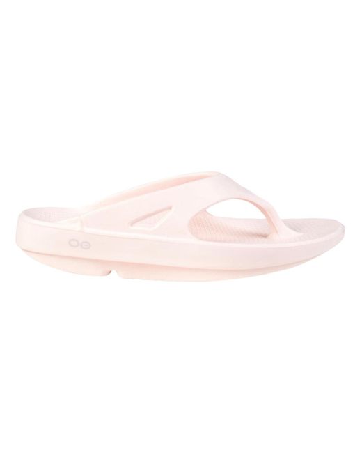 OOFOS Pink Thong Sandals Thong Sandals