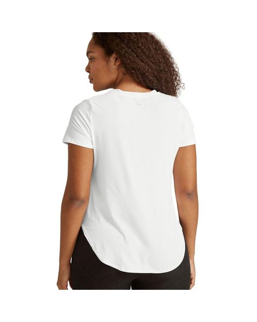 Beyond Yoga White Featherweight On The Down Low Tee
