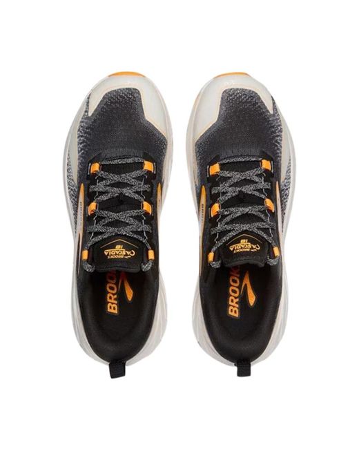 Brooks Black Cascadia 18 Running Shoes for men