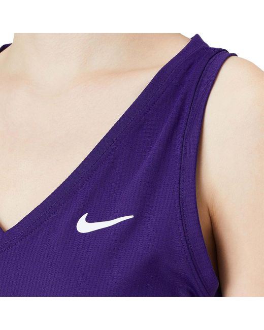 Nike Purple Dri-fit V-neck Tank Dri-fit V-neck Tank