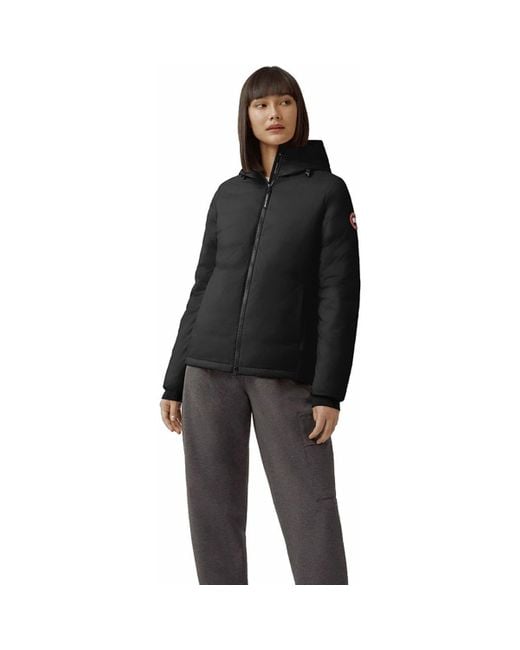 Women's camp down hoody matte finish sale
